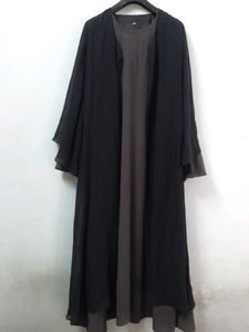 Double Layered Abaya Made In UAE