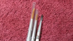 Painting thin brushes set of 3