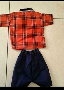 new kids Boys Plaid Shirt &amp; Shorts Set