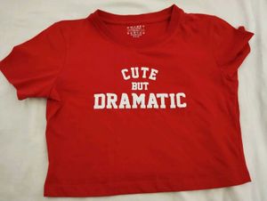 KWABEY Red Crop Top