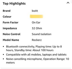Boat Rockers Headphones