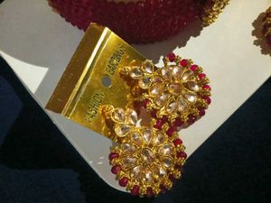 Indian Jewelry Set - Necklace, Earrings &amp; Tikka