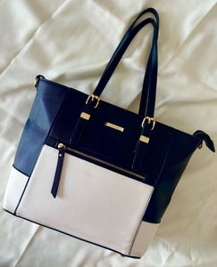 Stylish, Stride Black &amp; White Hand Bag