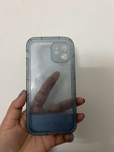 iPhone 12 Back Cover Blue With Stand