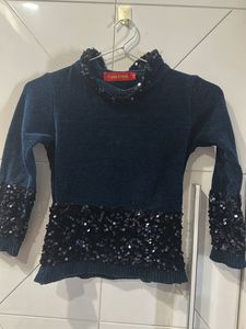 Girls' Sparkly Timestar Sweater