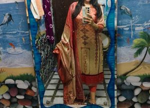 Beautiful Kurta Set With Heavy Banarasi Dupatta