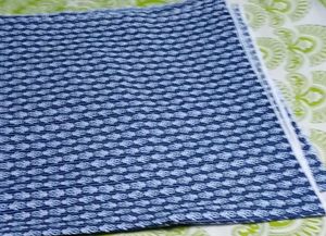 Blue Floral Print Fabric