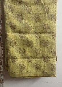 Cream Color Saree Without Blouse