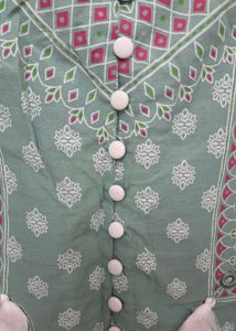 Elegant Green short peplum Kurti