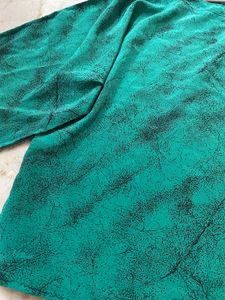 Oversizee Green Printed Top