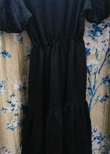 Black Puff Sleeve Dress