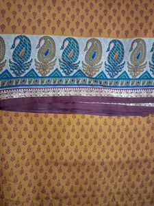 Mustard Polysilk Saree