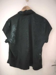 Beautiful Black Satin Shirt