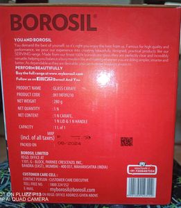 Borosil Glass Carafe