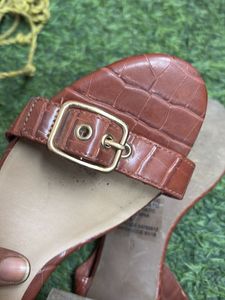 Brown Ankle Strap Heels