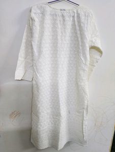 White Embroidered Kurti