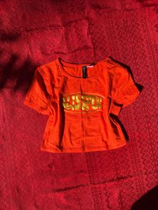 Orange Graphic Tee