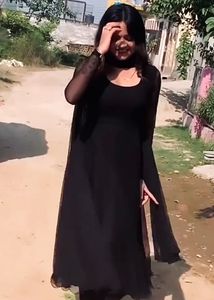 Beautiful New Georgette Black Gown🖤