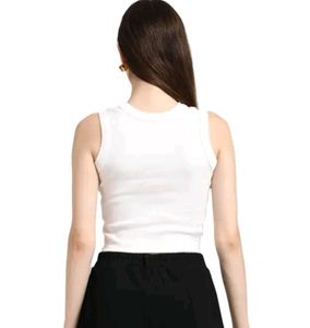 Ribbed Tank Top with Bows