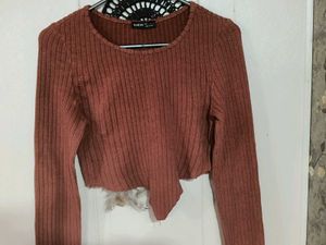 Brown Long Sleeve Top
