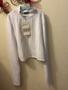 Beautiful Zara Fitted Long Sleeves Top