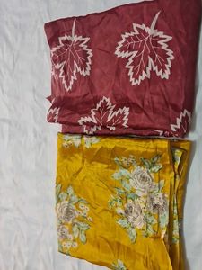 Combo : Floral Print Suits Kaftans Fabric.