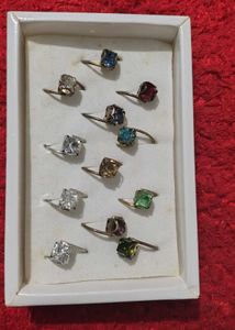 Colorful Gemstone Rings 1