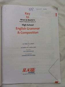 English Grammar And Composition  Book
