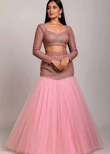BEAUTIFUL TRENDY FISH CUT LEHENGA😍✨