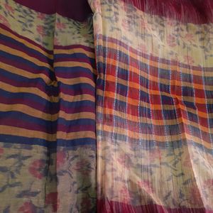 Women&#39;s Tant Saree Bengali Sari Indian Traditional Ethnic Wear For Girls Wife Women Ladies Brown Floral Design Saree Sutir Sari Cotton Multicolor Tater Sari Like New Saree Casual Daily wear Saree