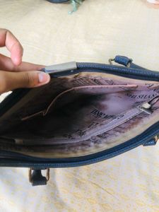 Navy Handbag From Thailand