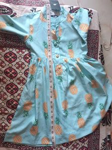 Pineapple Print Frok