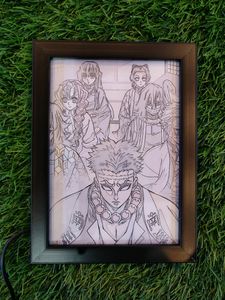 The Hashiras Demon Slayer LED Backlit Painting