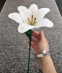 Handmade Knitted Lily Flower