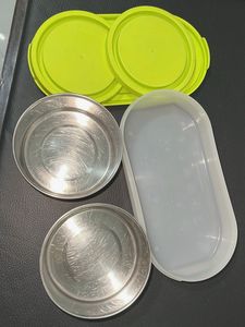 Air tight 3 Containers Lunch Box