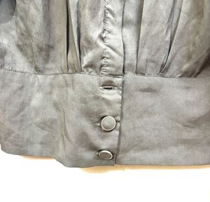 Women Green Crop Shirt