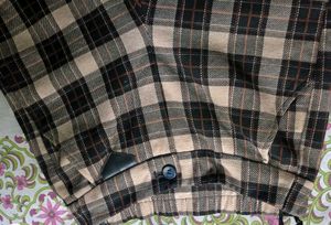 Checked Wide Leg Pants