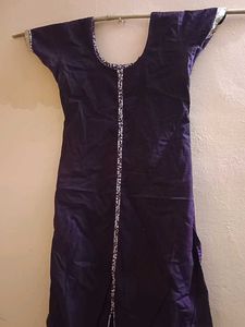 Aline With Full Lighninga And Pure Cotton Kurti