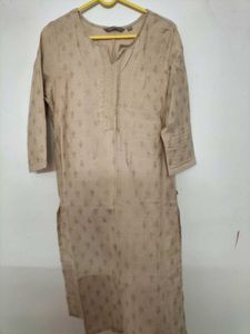 Elegant Beige Ethnic Kurta