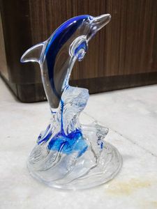 Dolphin High Quality Glass Showpiece