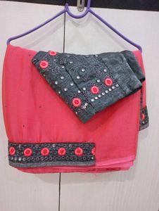 Elegant Pink Saree