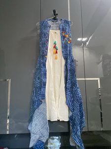 Stylish indowestern peice of dress with shrug