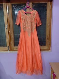 Orange Gown (Floor Length)