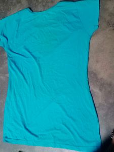 Green &#39;Listen to Your Heart&#39; Tee..And Blue T Shirt