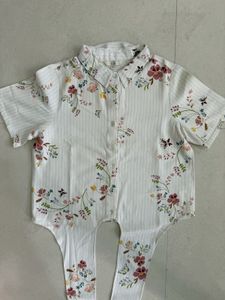 AND Half Sleeves Rayon Off White Tie-Up Shirt