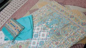 Sky Pashmina Suit