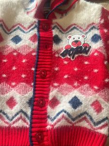 Unisex Sweater With Hud For Baby