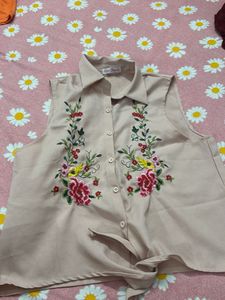 Floral Embroidered Top