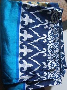 Blue Patterned Fabric