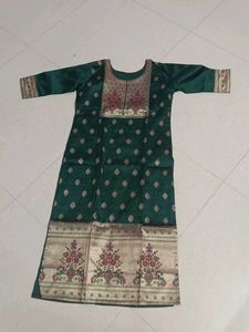 a beautiful green kurta worn for festivals